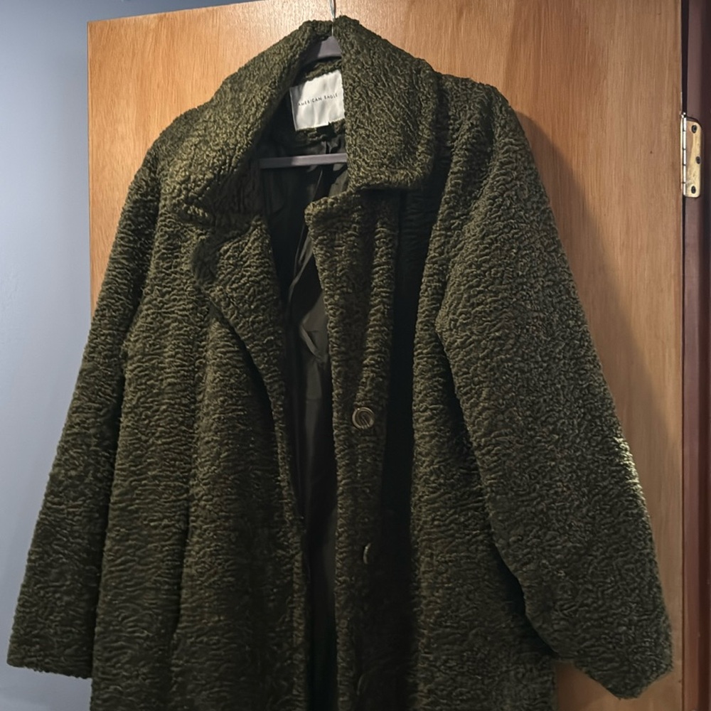 AE GREEN LONG COAT